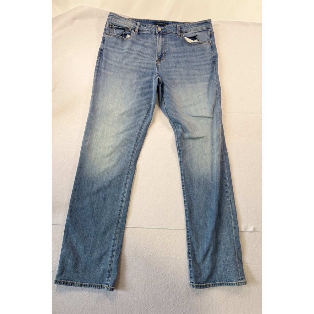 Aero Aeropostale Athletic Straight  Leg Blue Jeans Mens Size 34x34